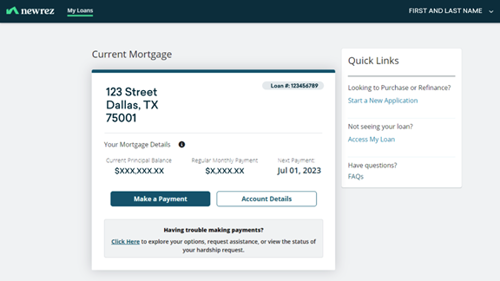 payment screen
